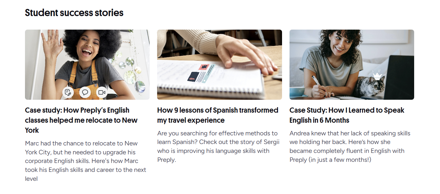 Preply tutor success stories showing earnings and student feedback